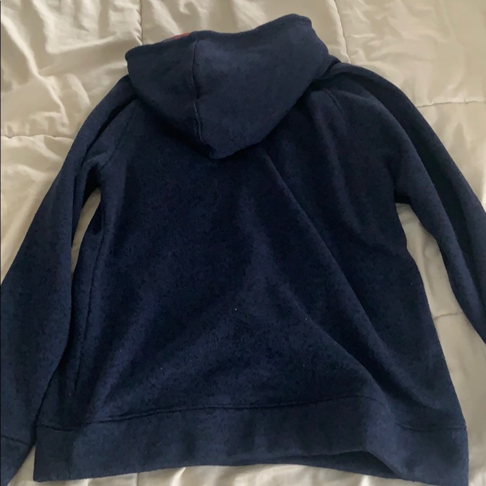 Navy blue Aztec print hoodie - Picture 4 of 4